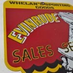 Vintage Evinrude Outboards Sign – Porcelain Marine Boating Fishing Gas Pump Sign - Image 6