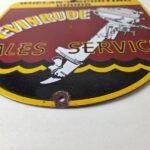 Vintage Evinrude Outboards Sign – Porcelain Marine Boating Fishing Gas Pump Sign - Image 10