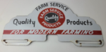 Vintage Farm Sign Topper – Gas Tractor Auto Car Porcelain License Plate Topper - Image 3