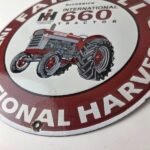 Vintage Farmall International Harvester Sign – Porcelain Farm Barn Gas Pump Sign - Image 15