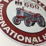Vintage Farmall International Harvester Sign – Porcelain Farm Barn Gas Pump Sign - Image 7