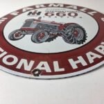 Vintage Farmall International Harvester Sign – Porcelain Farm Barn Gas Pump Sign - Image 9