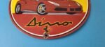 Vintage Ferrari Dino Sports Car Sign – Auto Service Dealer Gas Porcelain Sign - Image 12