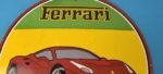 Vintage Ferrari Dino Sports Car Sign – Auto Service Dealer Gas Porcelain Sign - Image 3
