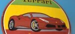 Vintage Ferrari Dino Sports Car Sign – Auto Service Dealer Gas Porcelain Sign - Image 6