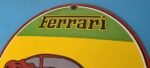 Vintage Ferrari Dino Sports Car Sign – Auto Service Dealer Gas Porcelain Sign - Image 8