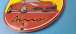 Vintage Ferrari Dino Sports Car Sign – Auto Service Dealer Gas Porcelain Sign - Image 10