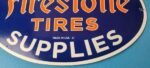 Vintage Firestone Tires Sign – Auto Supplies Gas Pump Porcelain Sign - Image 12