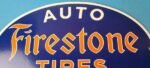 Vintage Firestone Tires Sign – Auto Supplies Gas Pump Porcelain Sign - Image 3