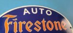 Vintage Firestone Tires Sign – Auto Supplies Gas Pump Porcelain Sign - Image 5