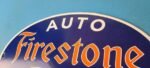 Vintage Firestone Tires Sign – Auto Supplies Gas Pump Porcelain Sign - Image 8