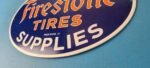 Vintage Firestone Tires Sign – Auto Supplies Gas Pump Porcelain Sign - Image 10