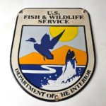 Vintage Fish Wildlife Sign – Agricultural Outdoor US Gas Pump Porcelain Sign - Image 15