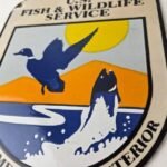 Vintage Fish Wildlife Sign – Agricultural Outdoor US Gas Pump Porcelain Sign - Image 4