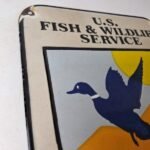 Vintage Fish Wildlife Sign – Agricultural Outdoor US Gas Pump Porcelain Sign - Image 5