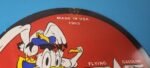 VINTAGE FLYING A GASOLINE PORCELAIN GAS OIL SERVICE DONALD DUCK PUMP PLATE SIGN - Image 5