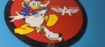 VINTAGE FLYING A GASOLINE PORCELAIN GAS OIL SERVICE DONALD DUCK PUMP PLATE SIGN - Image 7