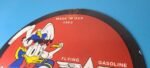 VINTAGE FLYING A GASOLINE PORCELAIN GAS OIL SERVICE DONALD DUCK PUMP PLATE SIGN - Image 8