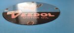 VINTAGE FLYING A GASOLINE PORCELAIN VEEDOL MOTOR OIL SERVICE GAS PUMP PLATE SIGN - Image 11