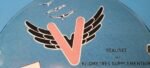 VINTAGE FLYING A GASOLINE PORCELAIN VEEDOL MOTOR OIL SERVICE GAS PUMP PLATE SIGN - Image 3