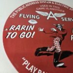 Vintage Flying A Gasoline Sign – 49ers Football Sports Porcelain Gas Pump Sign - Image 6