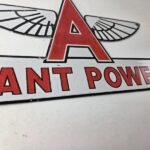 Vintage Flying A Gasoline Sign – Giant Power Gas Service Pump Advertising Sign - Image 11