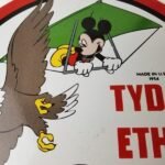 Vintage Flying A Gasoline Sign – Porcelain Aviation Service Hang Glider Sign - Image 3