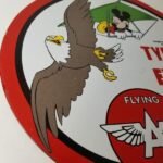 Vintage Flying A Gasoline Sign – Porcelain Aviation Service Hang Glider Sign - Image 6