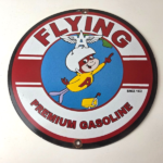 Vintage Flying A Gasoline Sign – Porcelain Aviation Service Hang Glider Sign - Image 15