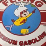 Vintage Flying A Gasoline Sign – Porcelain Aviation Service Hang Glider Sign - Image 4