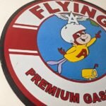 Vintage Flying A Gasoline Sign – Porcelain Aviation Service Hang Glider Sign - Image 6