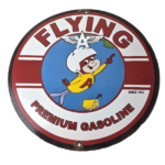 Vintage Flying A Gasoline Sign – Porcelain Aviation Service Hang Glider Sign - Image 2