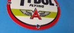 Vintage Flying A Gasoline Sign – Tydol Flying Aviation Gas Pump Porcelain Sign - Image 7