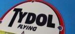 Vintage Flying A Gasoline Sign – Tydol Flying Aviation Gas Pump Porcelain Sign - Image 8