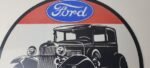 Vintage Ford Motors Sign – American Classic Garage Gas Automotive Porcelain Sign - Image 3