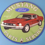 Vintage Ford Sign – Mustang Ford Automobile Service Gas Station Sign