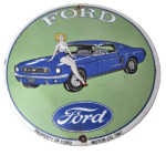 Vintage Ford Sign – Mustang Ford Automobile Service Station Gas Pump Sign