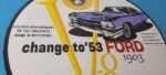 Vintage Ford Sign – Porcelain V8 Automobile Parts Service Gas Pump Sign - Image 6