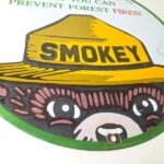 Vintage Forest Service Gas Pump Sign – Smokey the Bear Porcelain Sign - Image 11