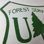 Vintage Forest Service Porcelain Sign – Agricultural National Park Gasoline Sign - Image 5