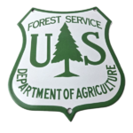 Vintage Forest Service Sign – Agricultural National Park Gasoline Porcelain Sign