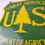 Vintage Forest Service Sign – Agricultural National Park Porcelain Gasoline Sign - Image 4