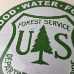 Vintage Forest Service Sign – Agricultural Outdoor Camp Gas Pump Porcelain Sign - Image 3