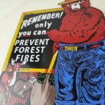 Vintage Forest Service Sign – Smokey Remember Forest Fires Gas Porcelain Sign - Image 4