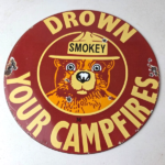 Vintage Forest Service Sign – Smokey the Bear Camping Hiking Gas Porcelain Sign - Image 15