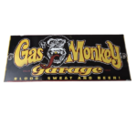 Vintage Gas Monkey Garage Porcelain Sign – Blood Sweat Beer Mechanic Pump Sign