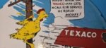 Vintage Gasoline Porcelain Sign – Texaco Gas Chicken Ad Filling Station Oil Sign - Image 3