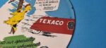 Vintage Gasoline Porcelain Sign – Texaco Gas Chicken Ad Filling Station Oil Sign - Image 9