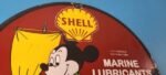 Vintage Gasoline Sign – Shell Gas Service Station Porcelain Sign - Image 5