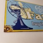 Vintage General Electric Fans Sign – Auto Light Porcelain Gas Pump Station Sign - Image 7